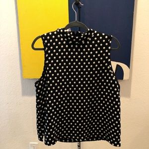 ANTHROPOLOGIE: POSTMARK, Mock Neck Jacquard Shell